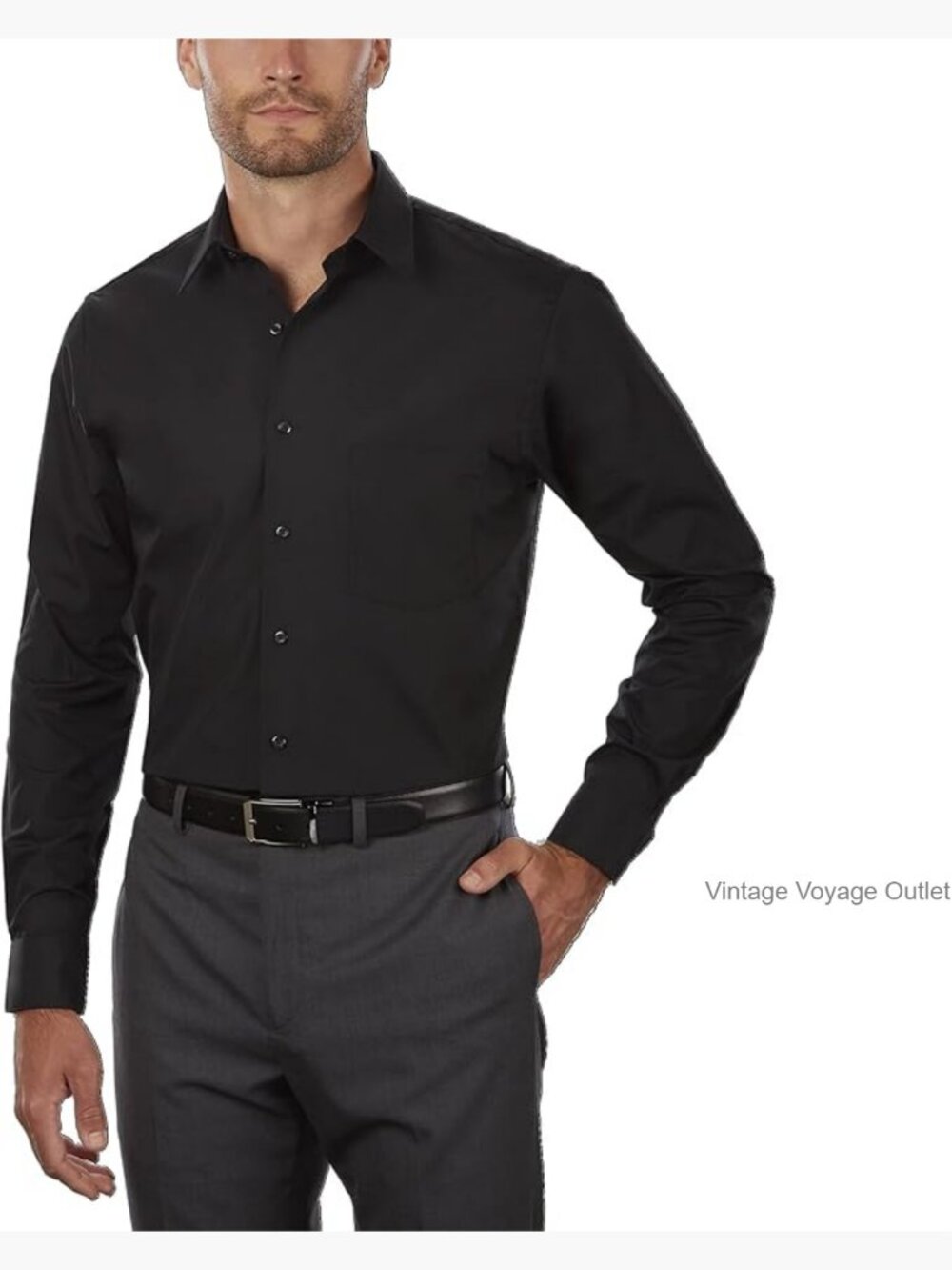 Tall Fit Dress Shirt Long Sleeve Button Down Wrinkle Free Poplin